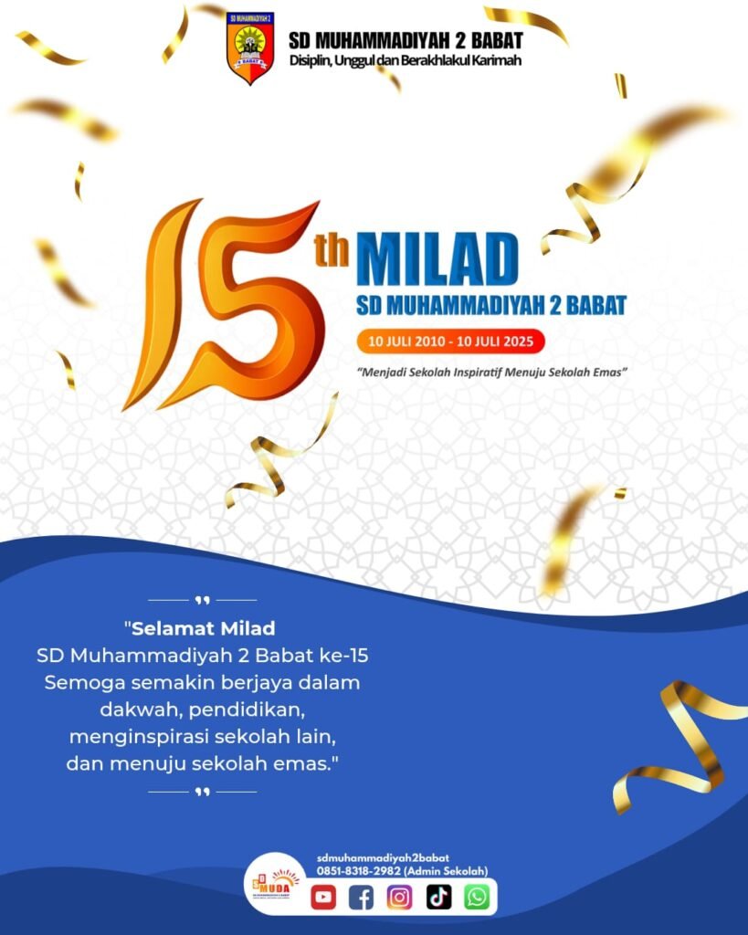 Milad 15 SD Muhammadiyah 2 Babat